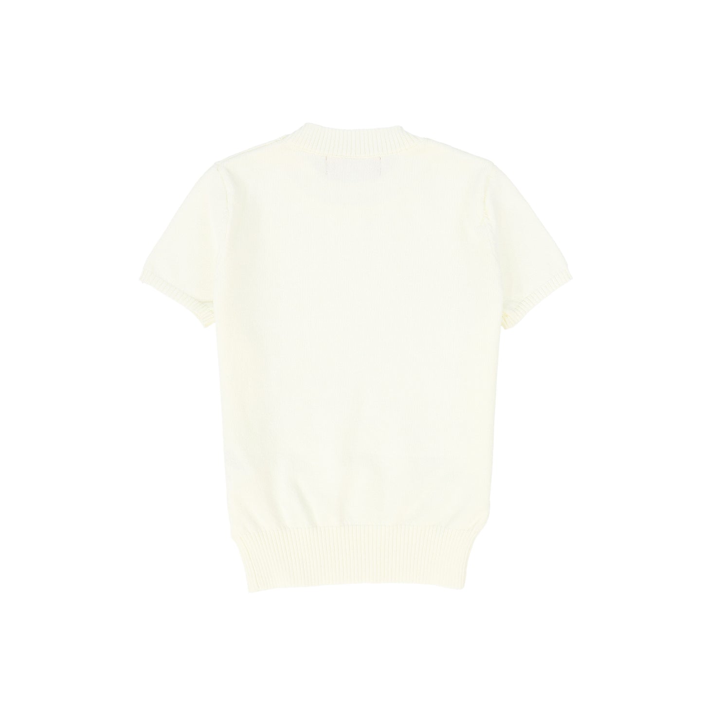 LE BOURDON CREAM SS KNIT SWEATER