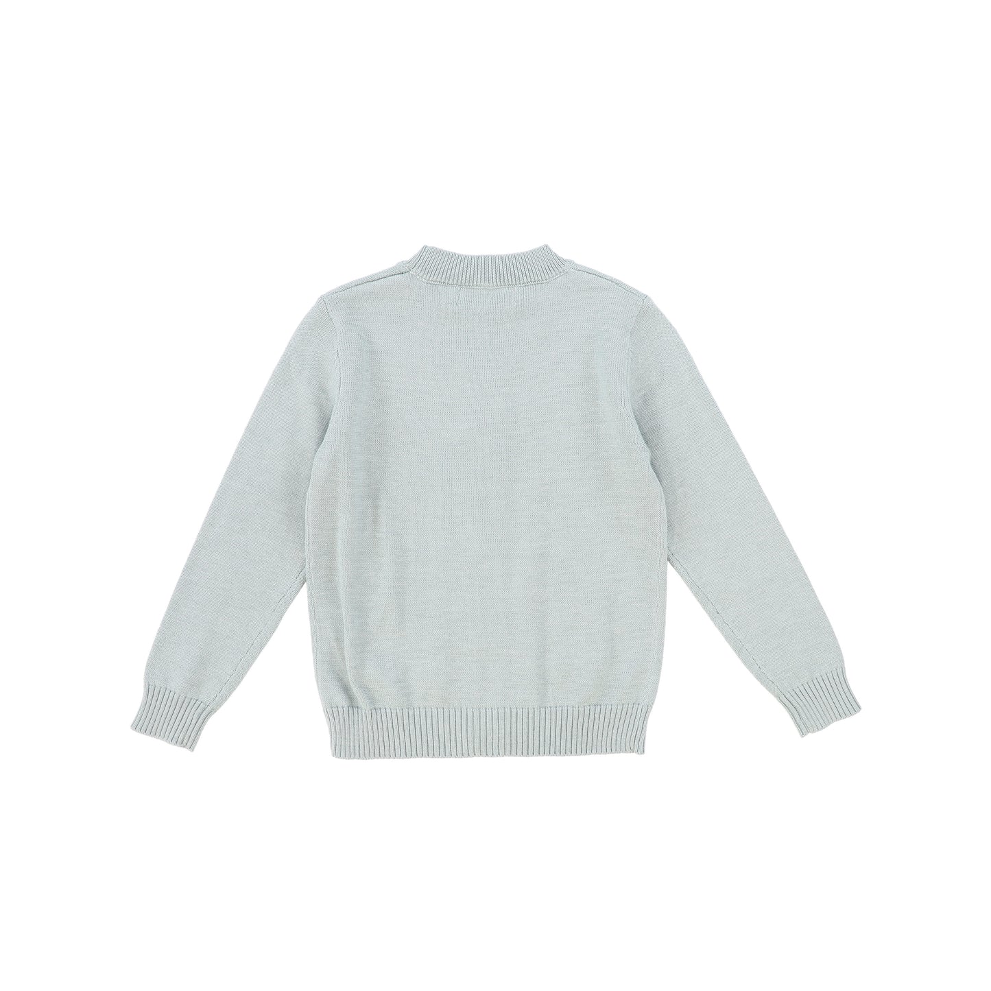 LE BOURDON GREEN KNIT CABLE STRIPE COLLAR CARDIGAN