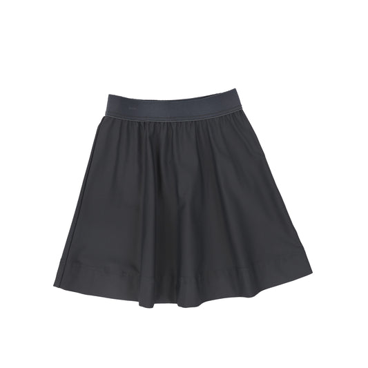 WATER CLUB GREY SOLID ELASTIC WAIST SWIM SKIRT