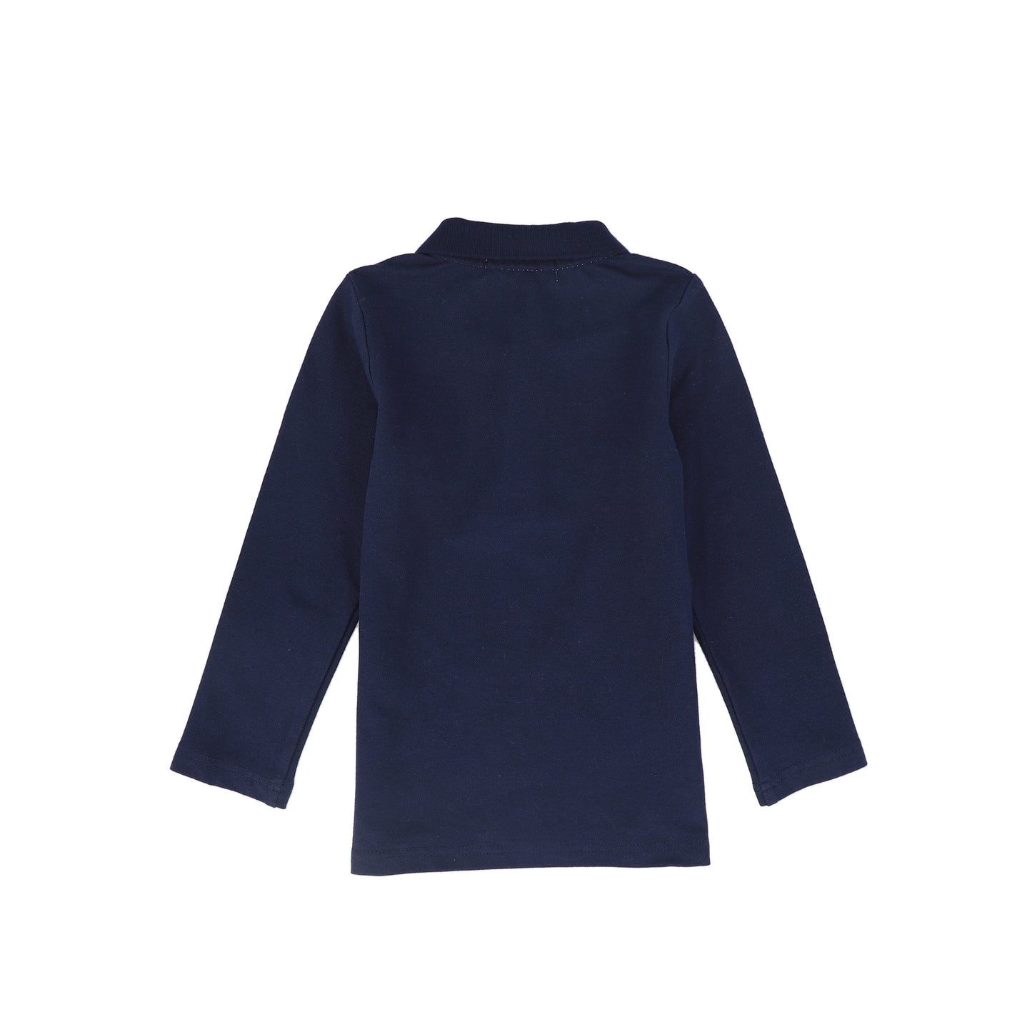 LE BOURDON NAVY LETTER PATCH LS POLO