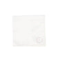 BEBE JOLEE WHITE/PINK EMBROIDERED TRIM BLANKET