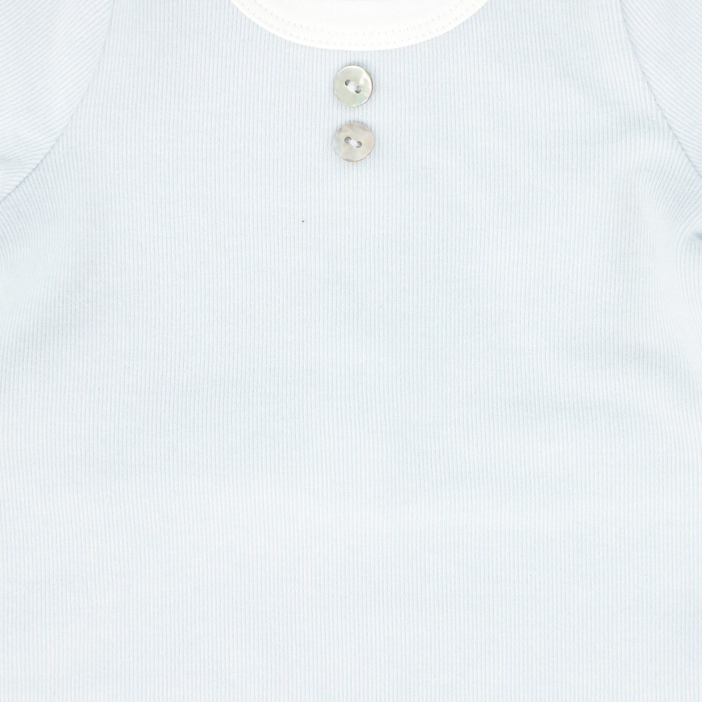 BEBE JOLEE LIGHT BLUE SOLID RIBBED FOOTIE