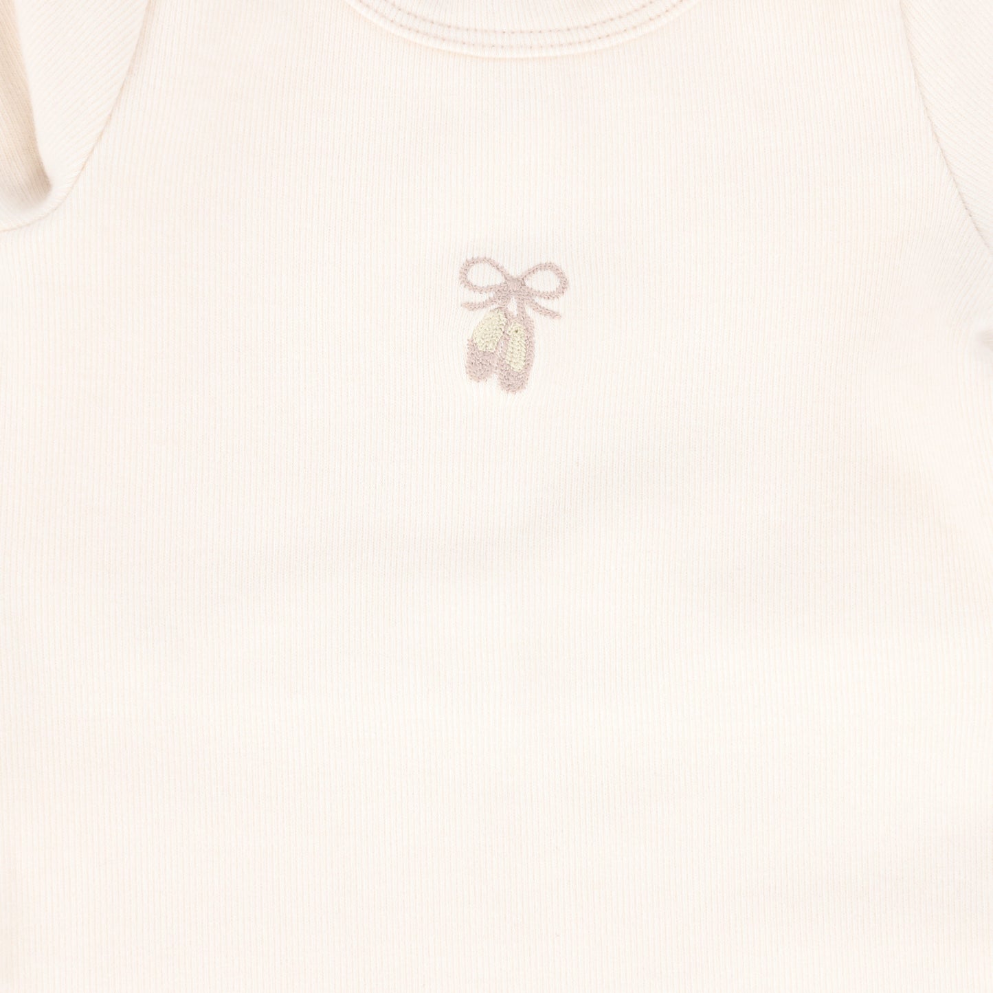 BEBE JOLEE PINK HEATHER APPLIQUE FOOTIE