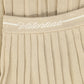 VALENTINA GOLD METALLIC PLEATED KNIT SKIRT
