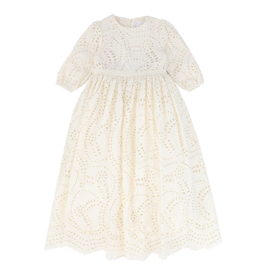 JOUET BEIGE EYELET HIGH WAIST GOWN