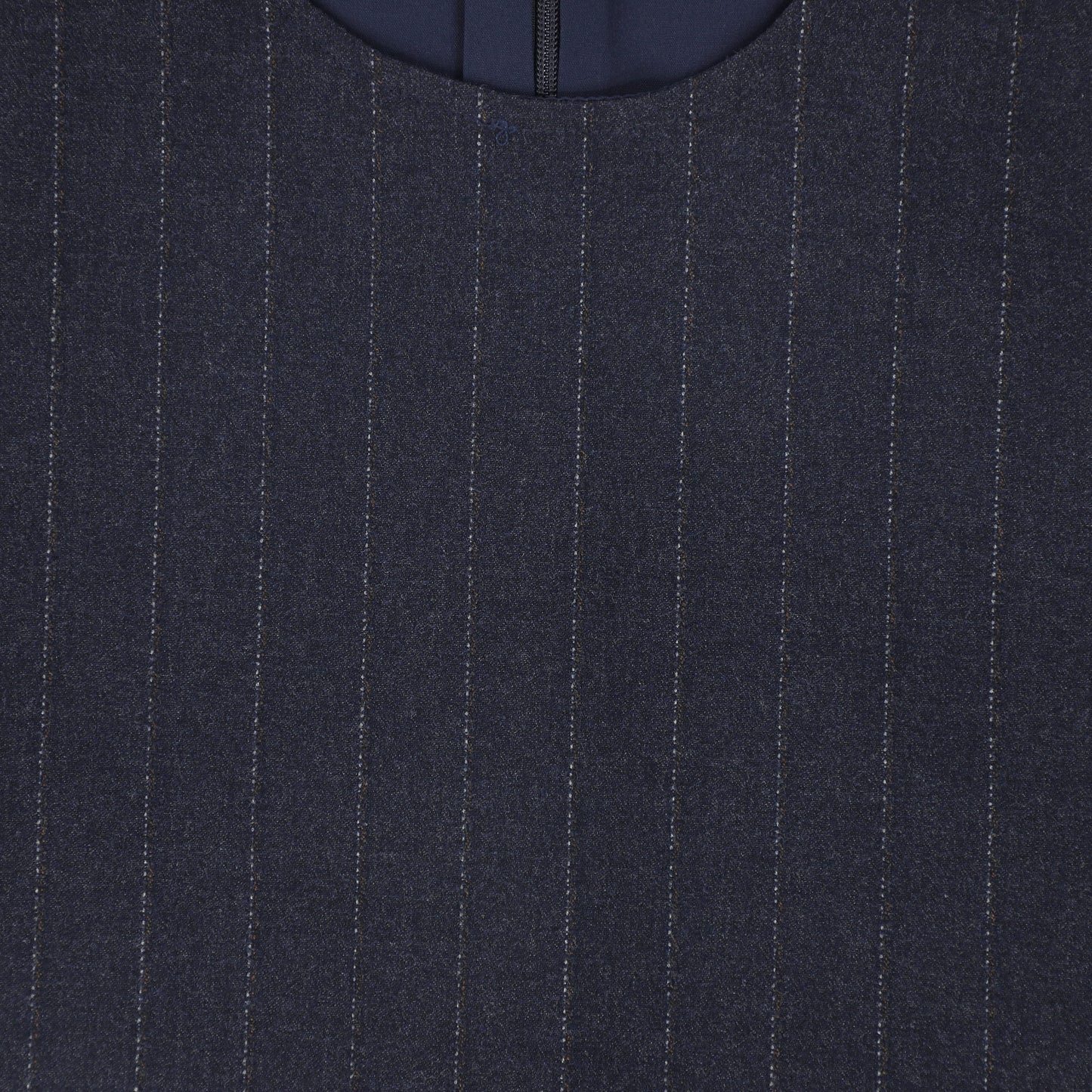 VALENTINA NAVY PINSTRIPE WOOL VEST