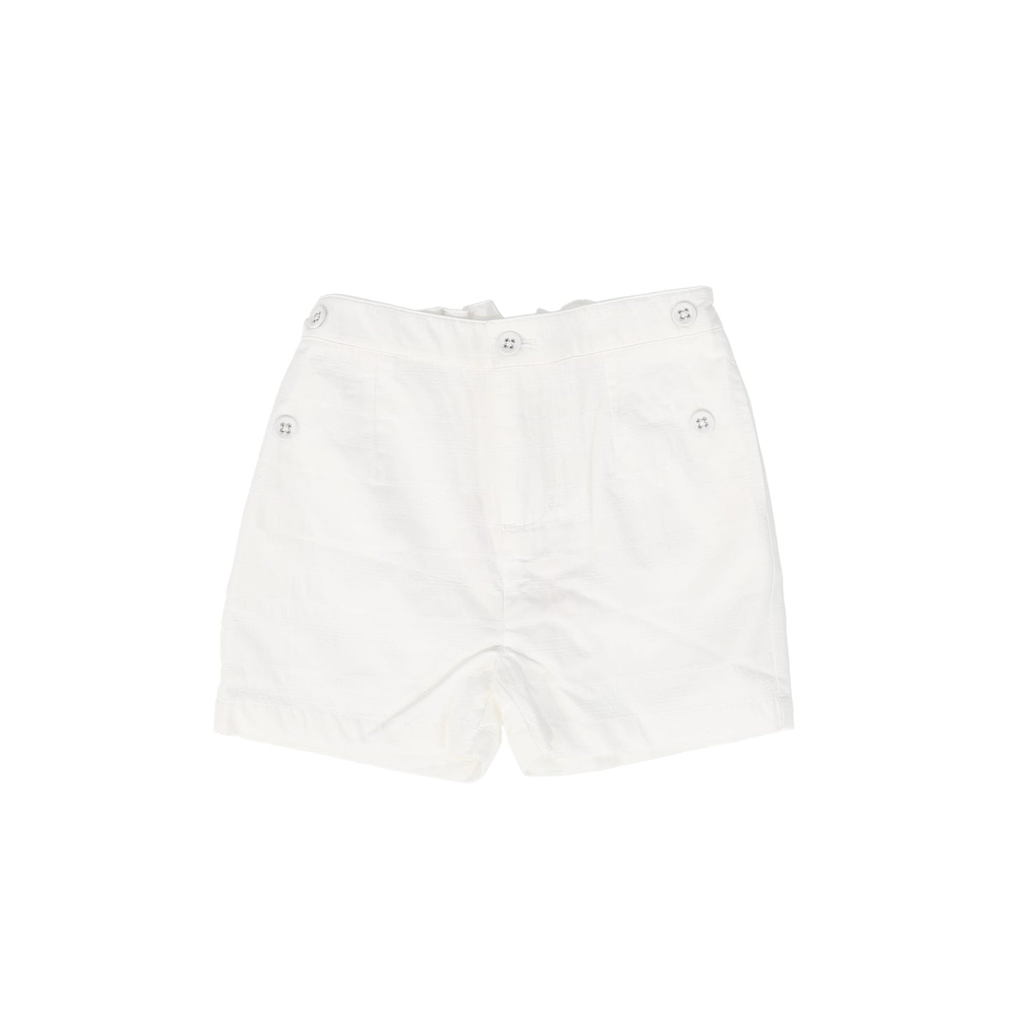COCO BLANC IVORY BUTTON SHORTS [FINAL SALE]
