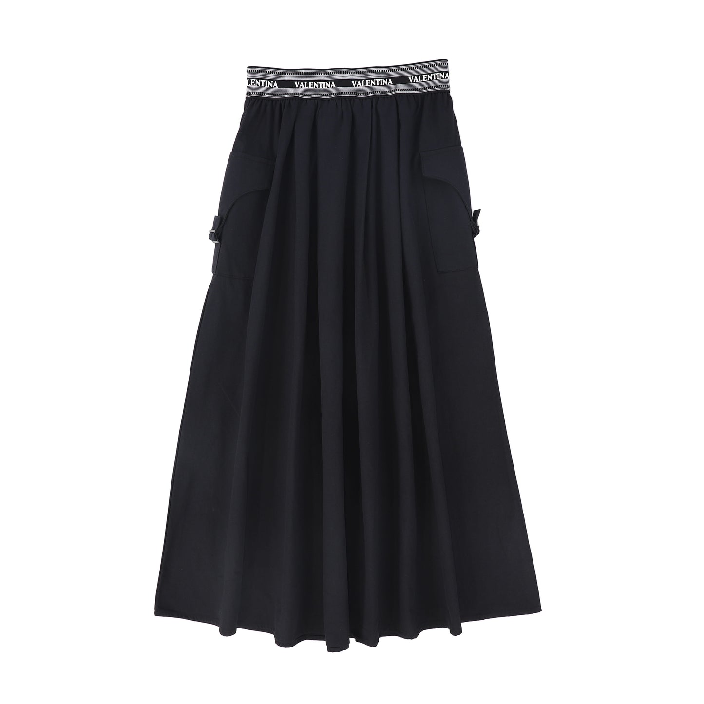 VALENTINA BLACK CANVAS CARGO SKIRT
