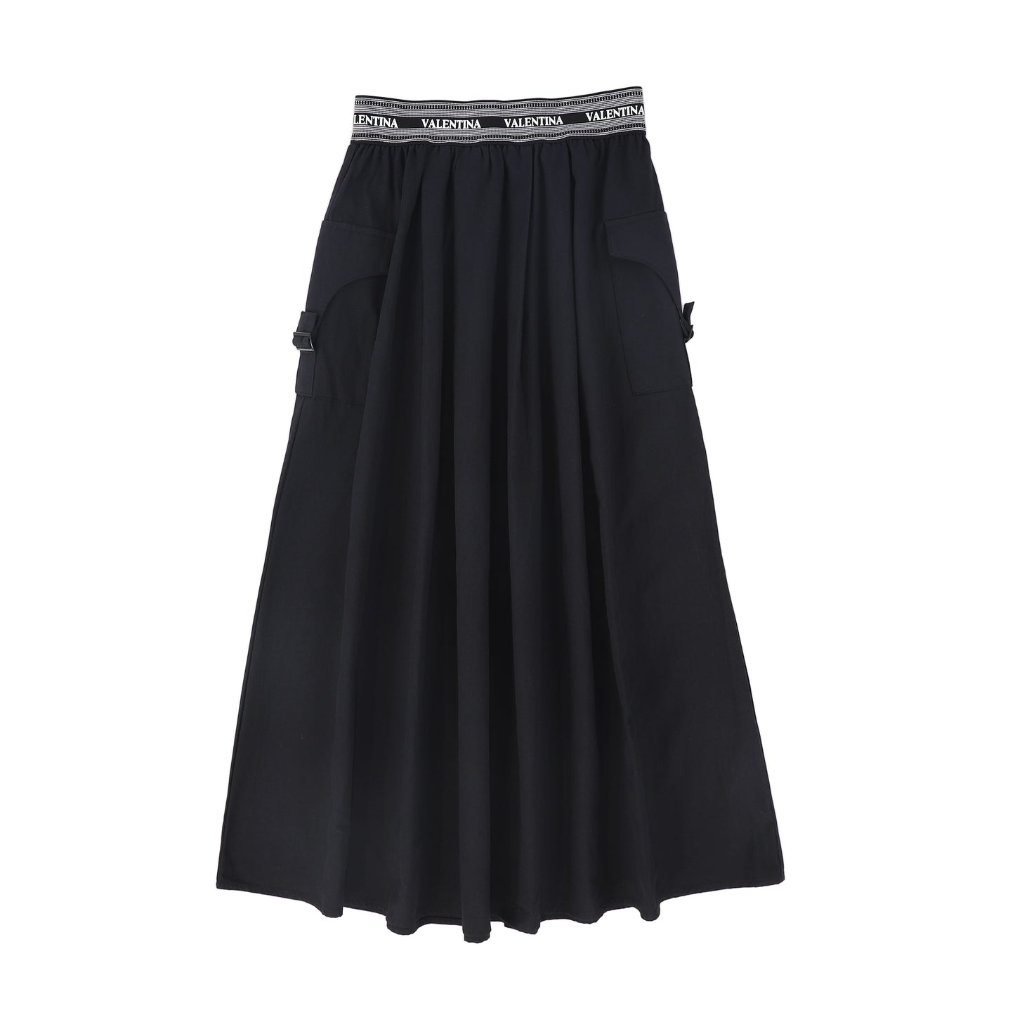 VALENTINA BLACK CANVAS CARGO SKIRT