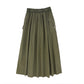 VALENTINA GREEN CANVAS CARGO SKIRT