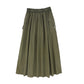 VALENTINA GREEN CANVAS CARGO SKIRT