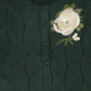 VALENTINA GREEN PAINTED CABLE KNIT CARDIGAN