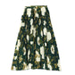 VALENTINA GREEN PAINTED ACCORDION PLEAT SKIRT