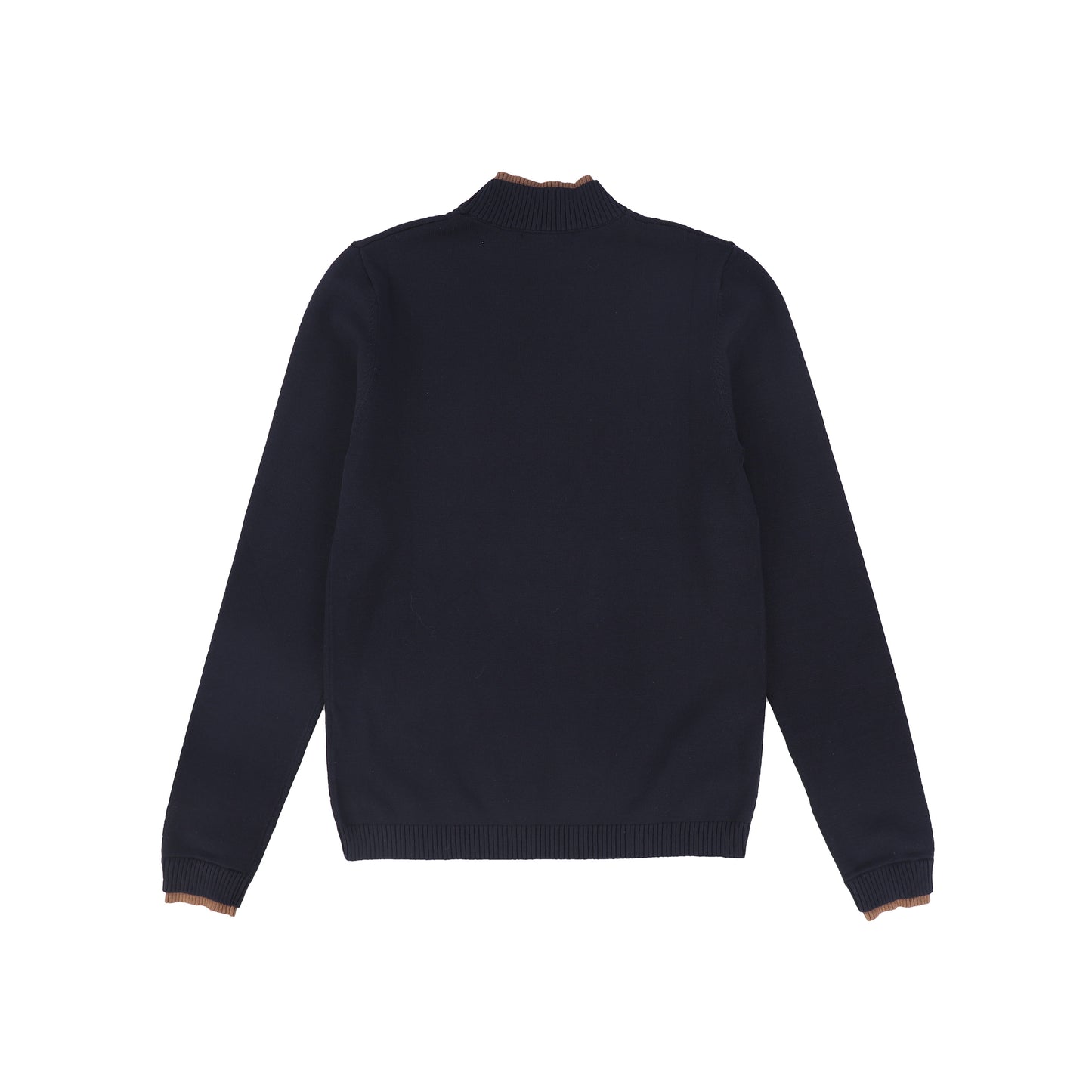VALENTINA NAVY HORSE PRINT KNIT TURTLENECK