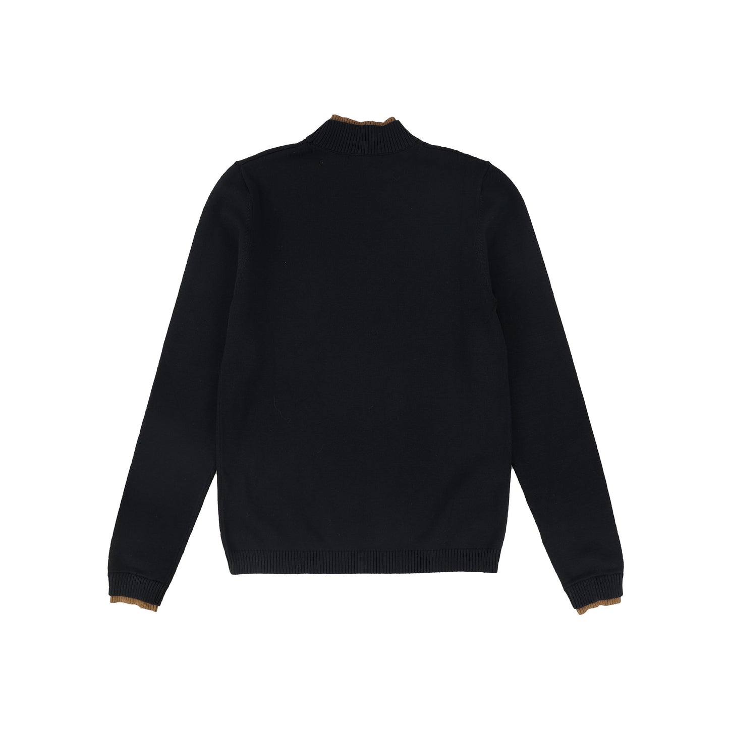 VALENTINA BLACK HORSE PRINT KNIT TURTLENECK