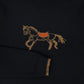 VALENTINA BLACK HORSE PRINT KNIT TURTLENECK