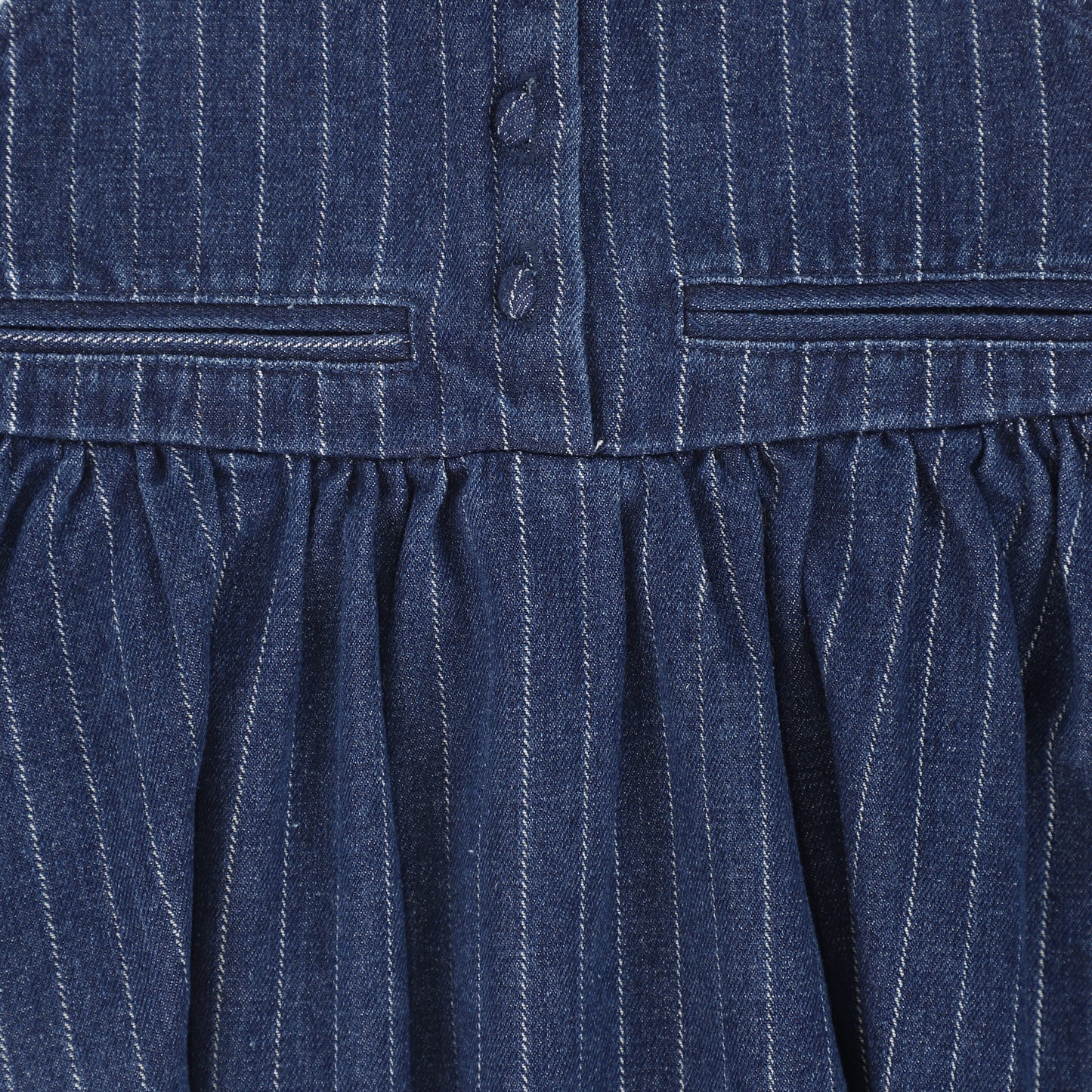 BACE COLLECTION BLUE DENIM PINSTRIPE JUMPER