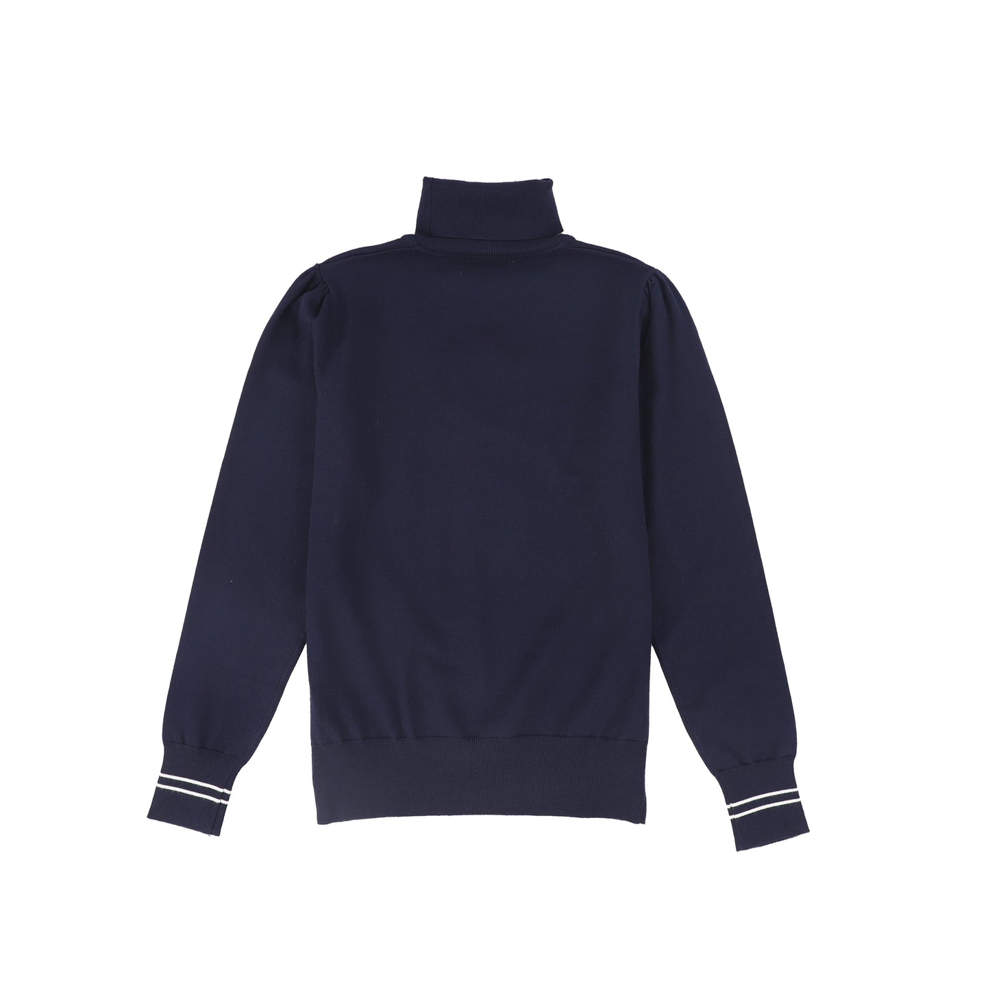 VALENTINA NAVY SHERPA EMBLEM TURTLENECK