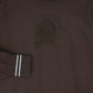VALENTINA BROWN SHERPA EMBLEM TURTLENECK