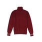 VALENTINA BURGUNDY SHERPA EMBLEM TURTLENECK