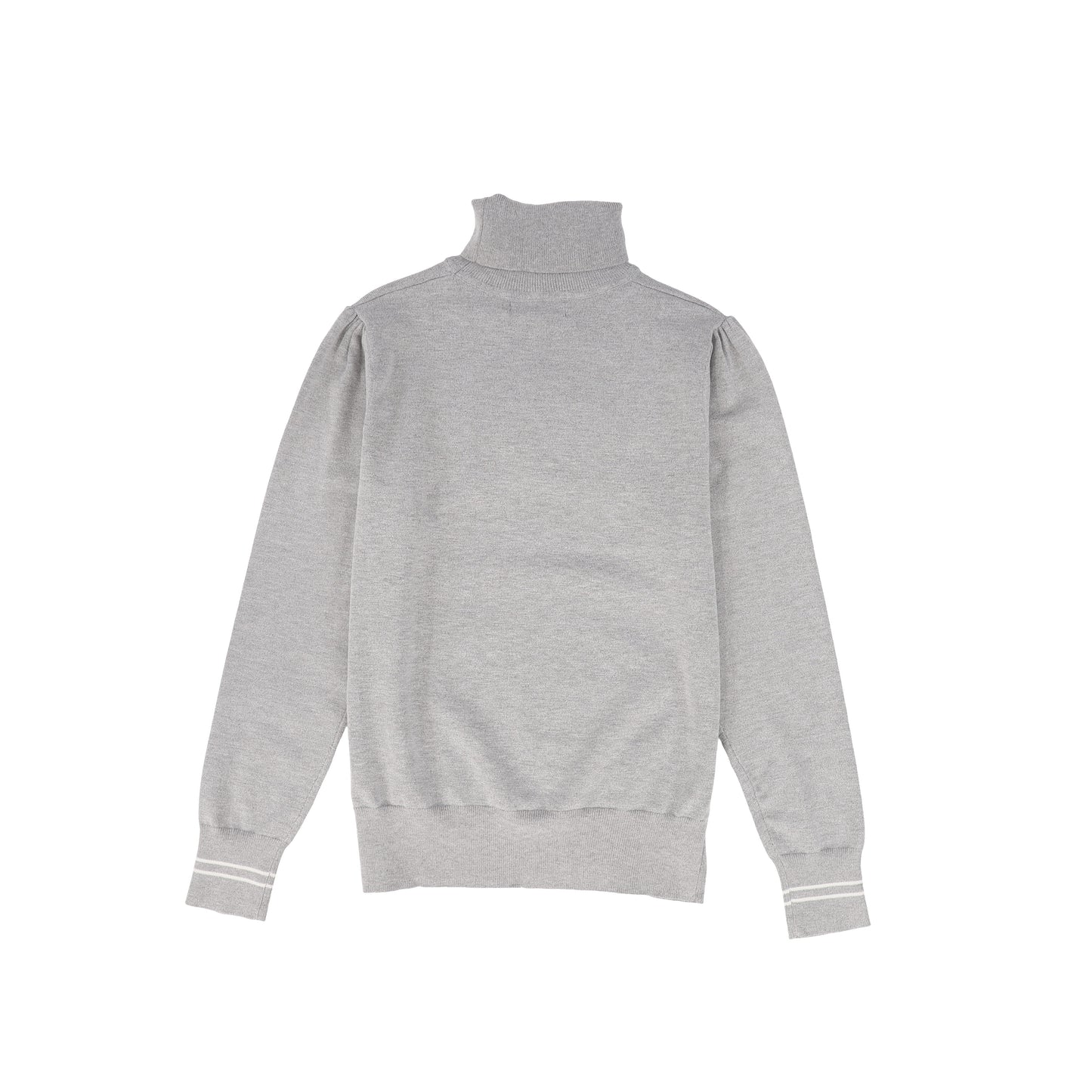 VALENTINA CHARCOAL SHERPA EMBLEM TURTLENECK