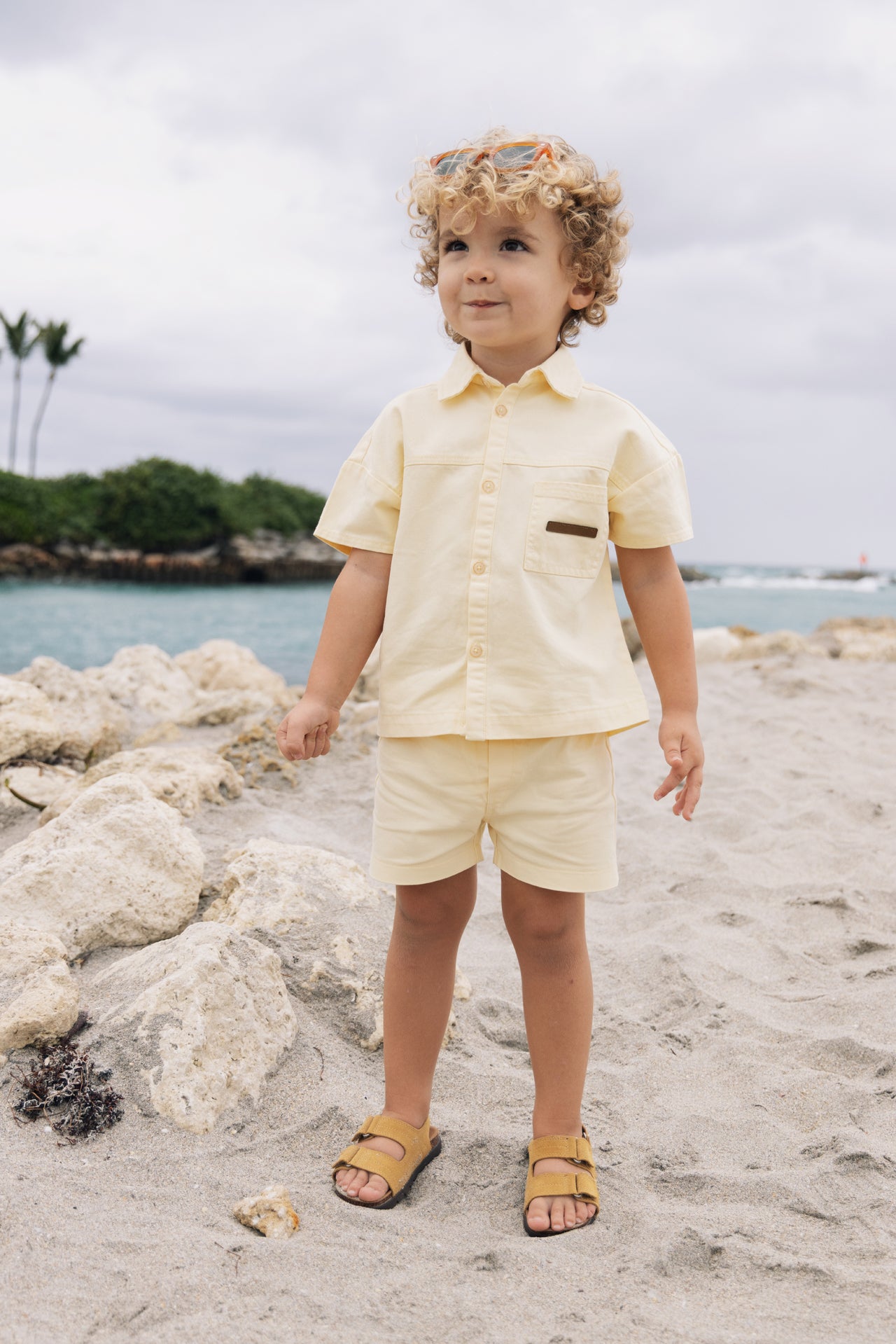 KIN & KIN YELLOW DENIM BOXY SHIRT