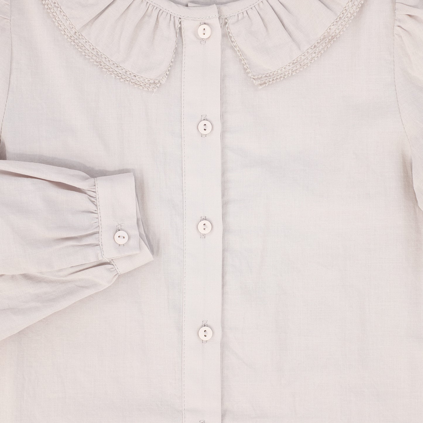 BAMBOO LILAC COLLAR TISSUE BLOUSE
