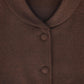 VALENTINA RUST SINGLE BUTTON WOOL VEST