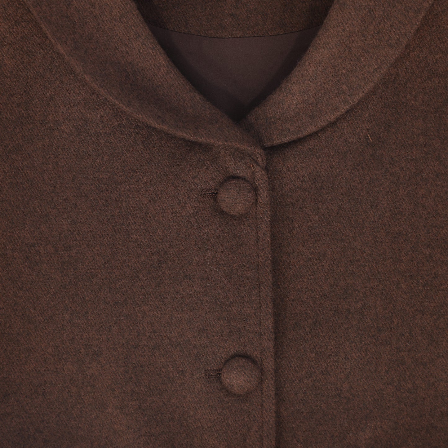 VALENTINA RUST SINGLE BUTTON WOOL VEST