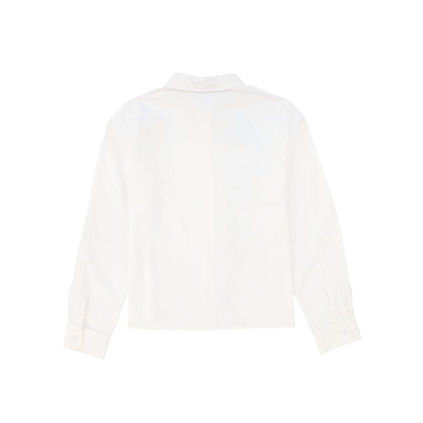 VALENTINA WHITE/BLACK FLOWER DETAILED BLOUSE