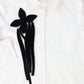 VALENTINA WHITE/BLACK FLOWER DETAILED BLOUSE