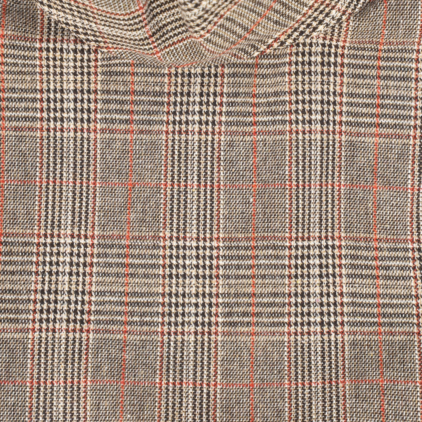 VALENTINA BROWN WOOL ROLL OVER NECK JUMPER