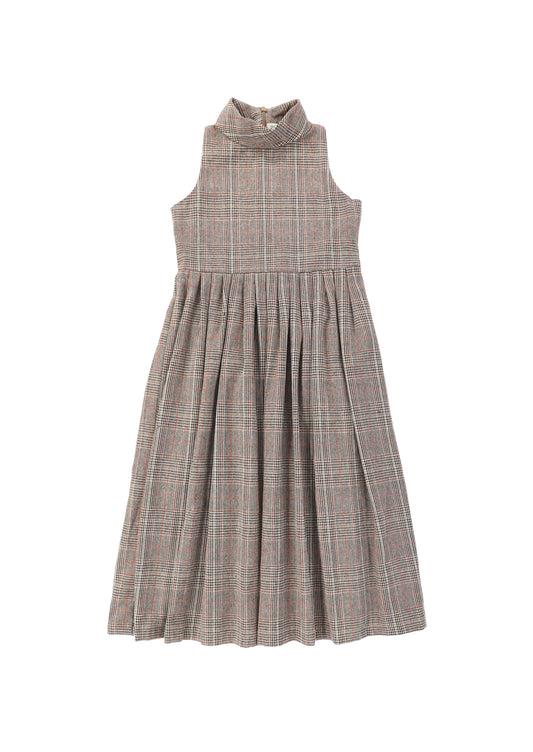VALENTINA BROWN WOOL ROLL OVER NECK JUMPER