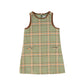BACE COLLECTION GREEN PLAID TRIM JUMPER