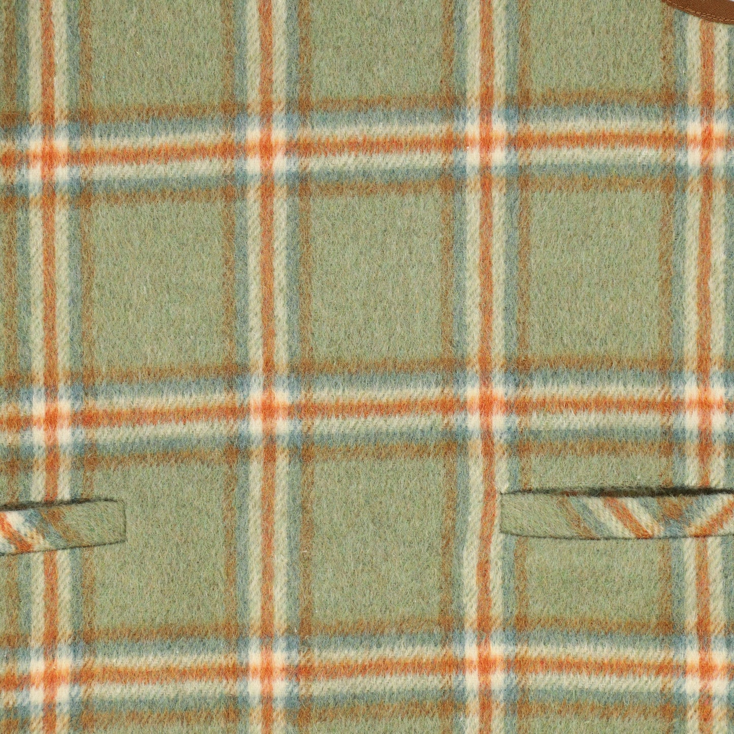 BACE COLLECTION GREEN PLAID TRIM JUMPER