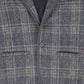 LE BOURDON GREY PLAID PRINT BLAZER