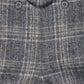 LE BOURDON GREY PLAID PRINT OVERALL