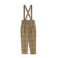 LE BOURDON CAMEL PLAID PRINT PANT