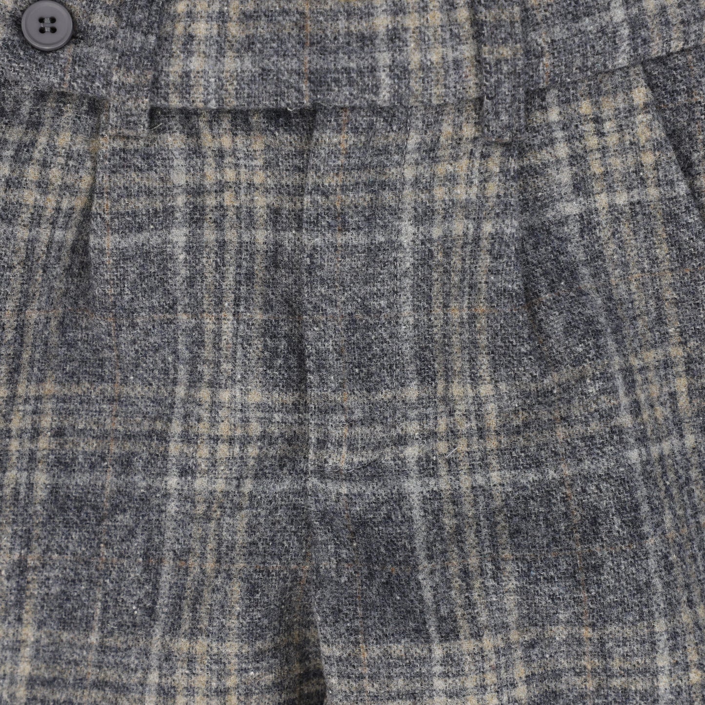 LE BOURDON GREY PLAID PRINT PANT
