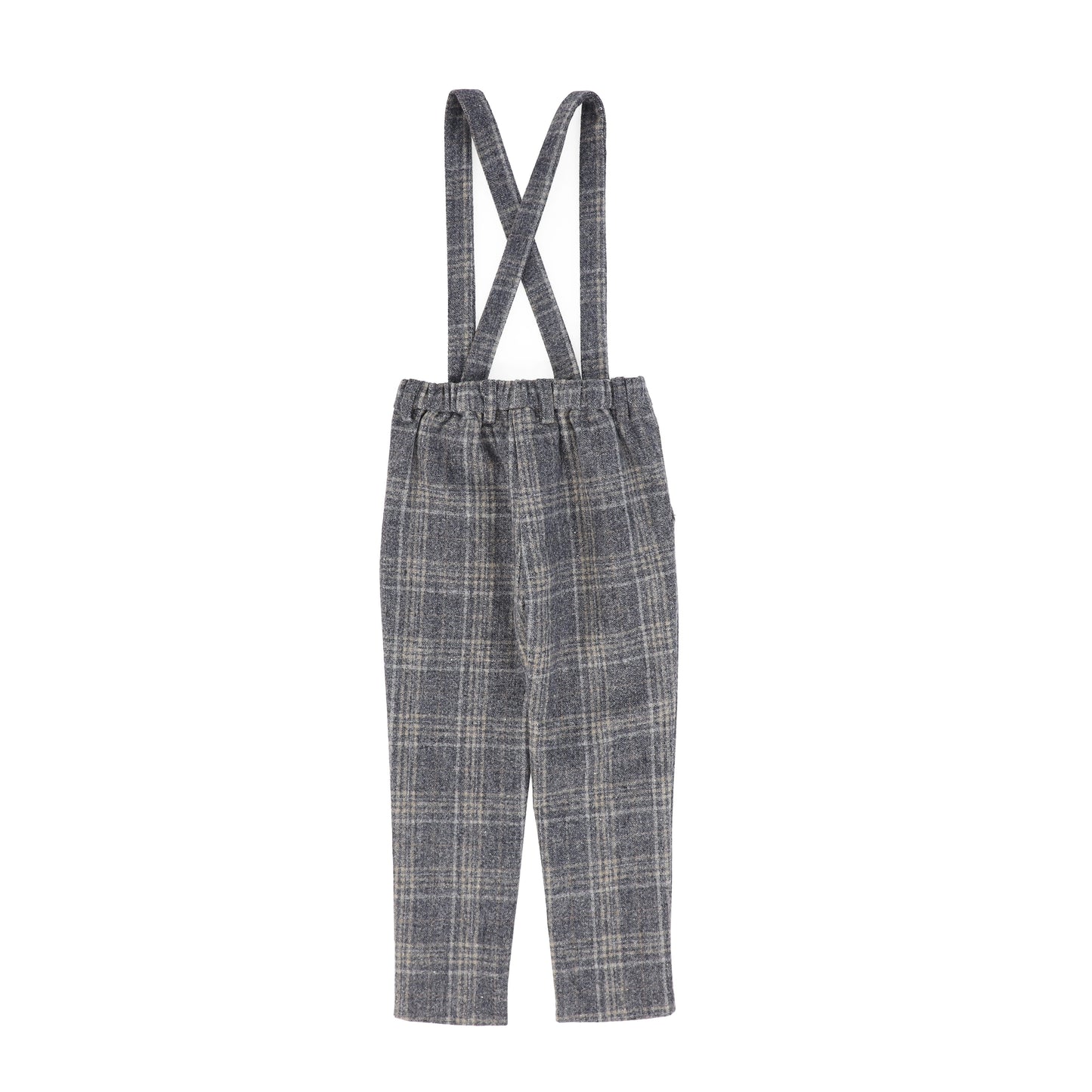LE BOURDON GREY PLAID PRINT PANT