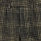 LE BOURDON OLIVE PLAID PRINT PANT