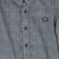 LE BOURDON BLUE PRINTED COLLAR BLOUSE
