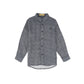 LE BOURDON BLUE PRINTED COLLAR BLOUSE