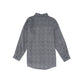 LE BOURDON BLUE PRINTED COLLAR BLOUSE