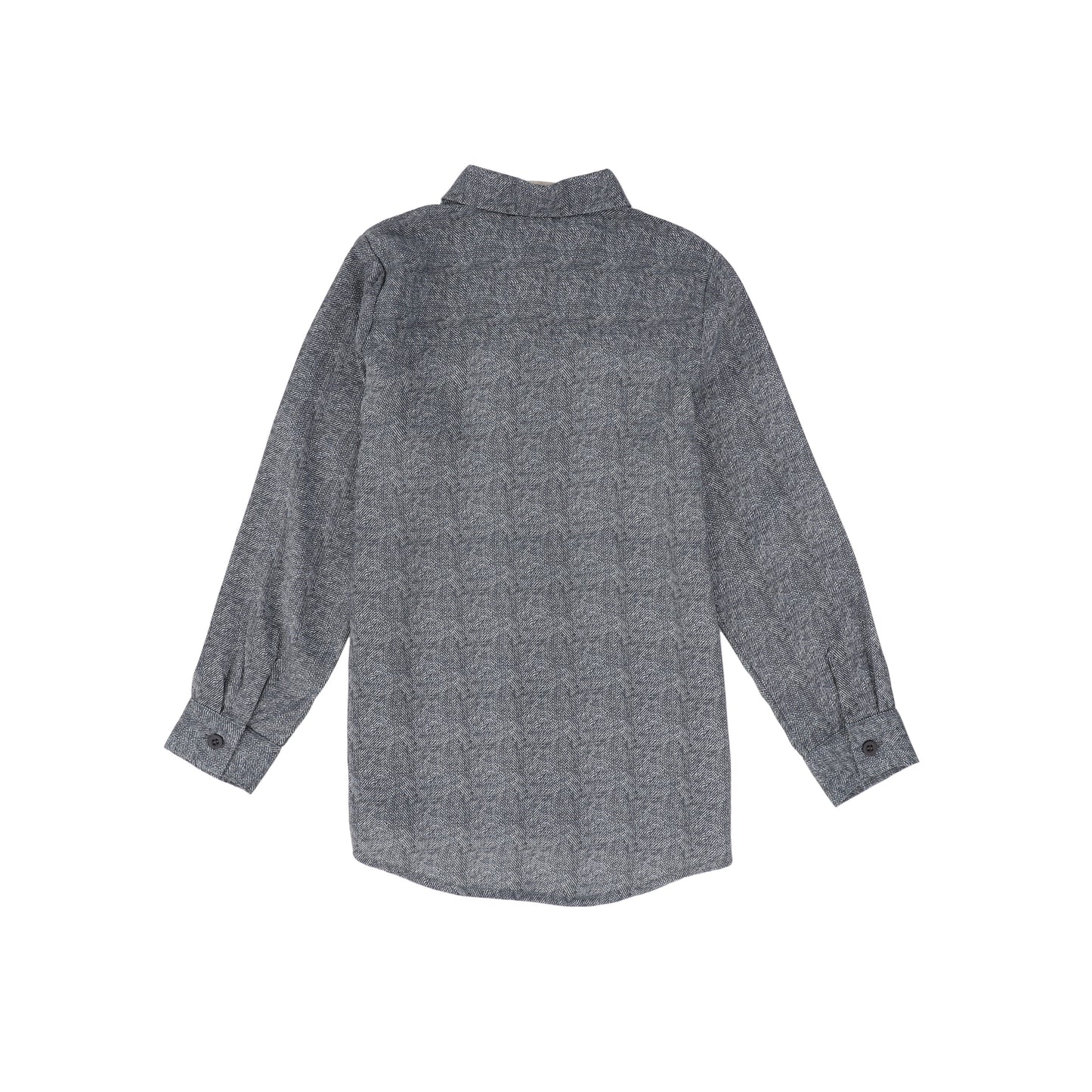 LE BOURDON BLUE PRINTED COLLAR BLOUSE