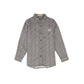 LE BOURDON BROWN PRINTED COLLAR BLOUSE