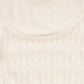 VALENTINA CREAM POINTELLE KNIT CAPE SWEATER
