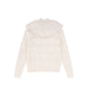 VALENTINA CREAM POINTELLE KNIT CAPE SWEATER
