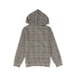 LE BOURDON BROWN PLAID PRINT SWEATSHIRT