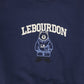 LE BOURDON NAVY TEDDY EMBROIDERED SWEATSHIRT SET